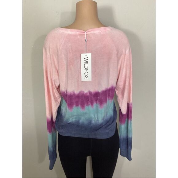 New. WILDFOX pink, purple and blue beach jumper sweatshirt. Retails $98 medium - Picture 7 of 8